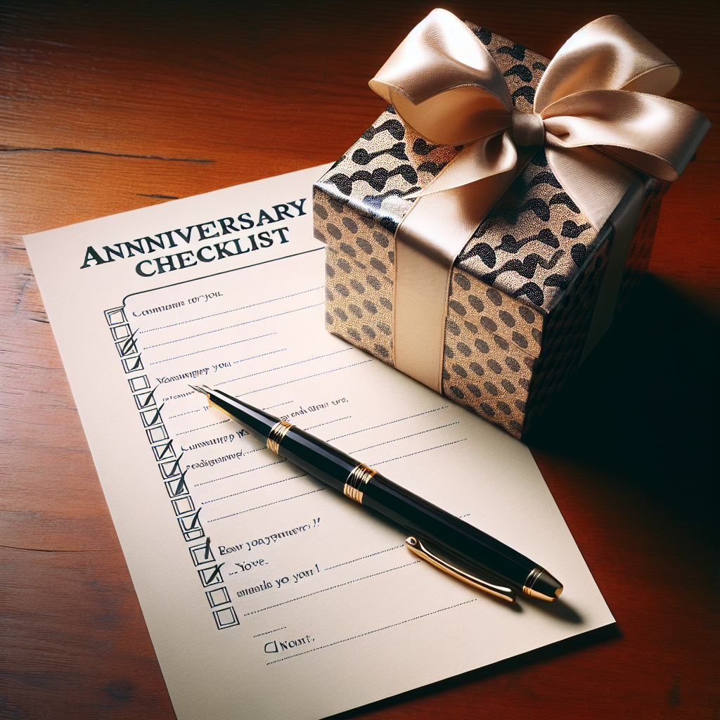 기념일 선물 준비 체크리스트: 특별한 날을 위한 완벽 가이드